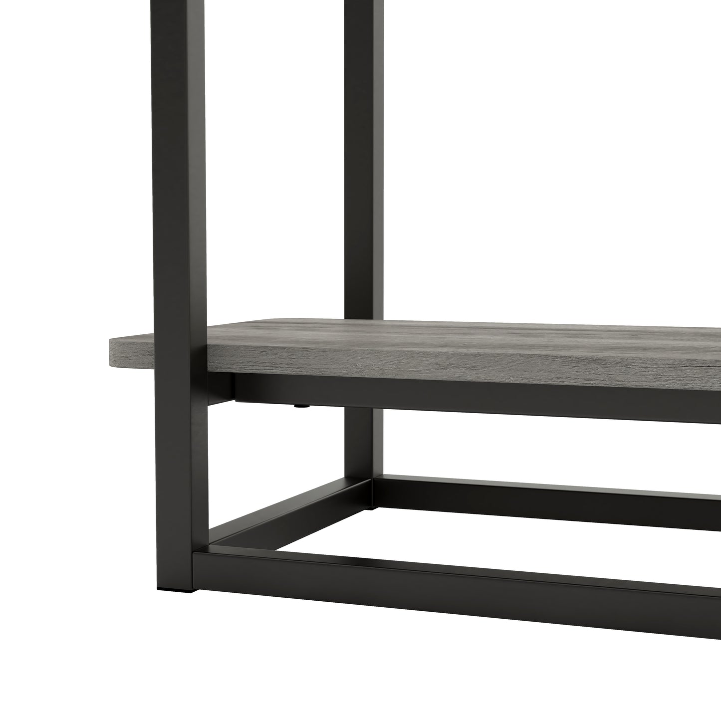 Urban Oak 32-inch Long Side Table with Lower Shelf