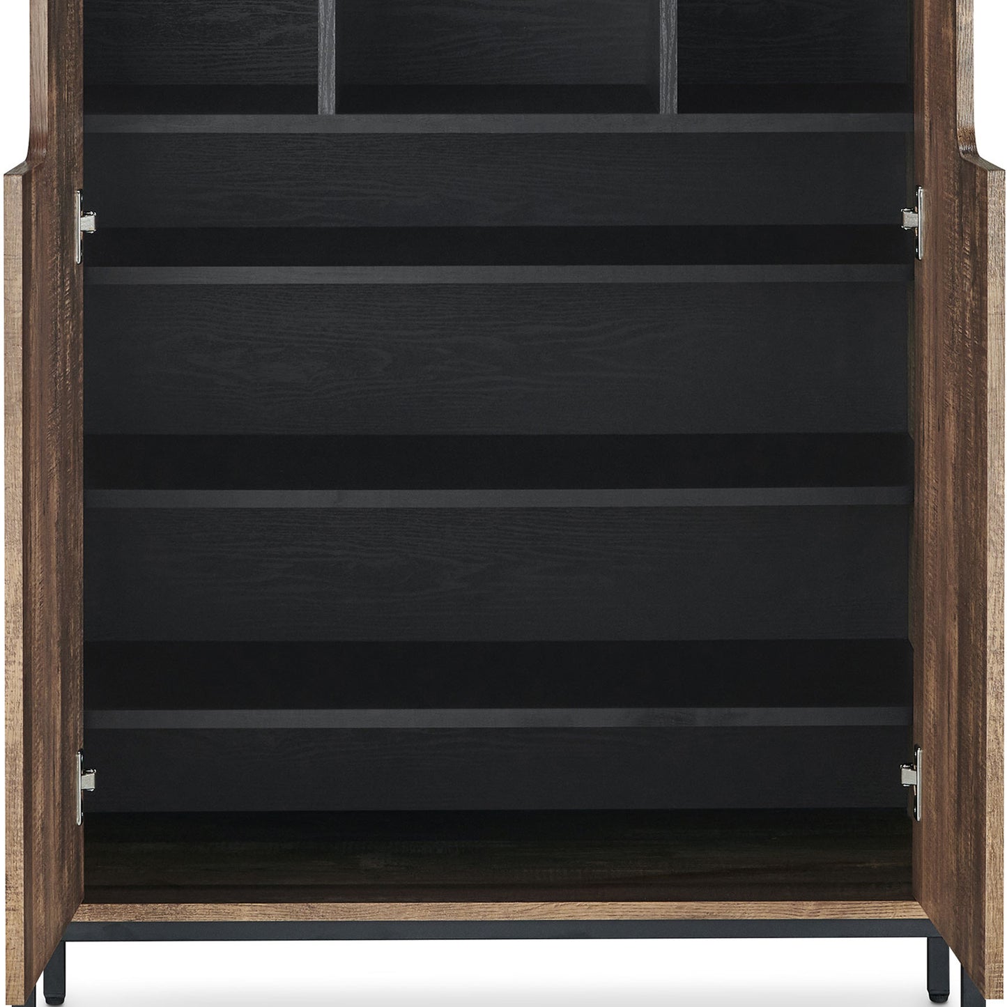 Urban Reclaimed Oak 15-Pair Shoe Cabinet