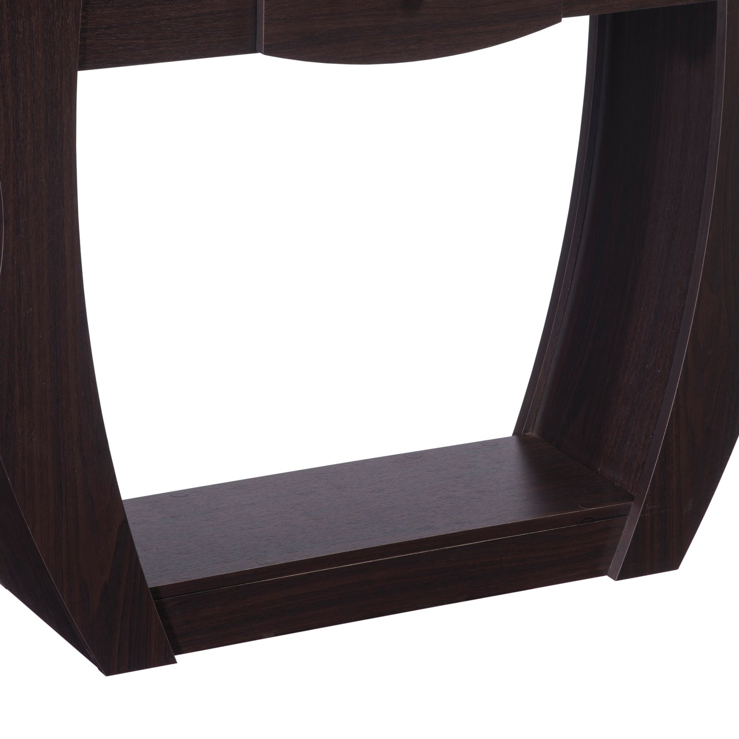 Walnut 40" Storage Console Table