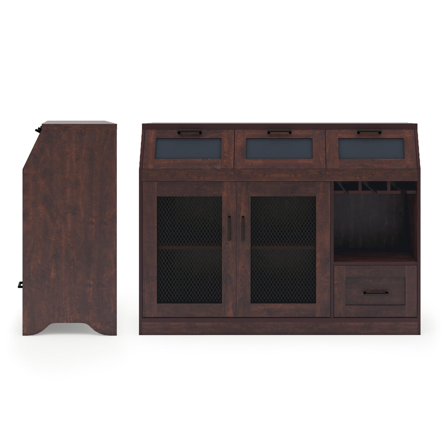 Farmhouse Vintage Walnut 48" Sideboard Buffet