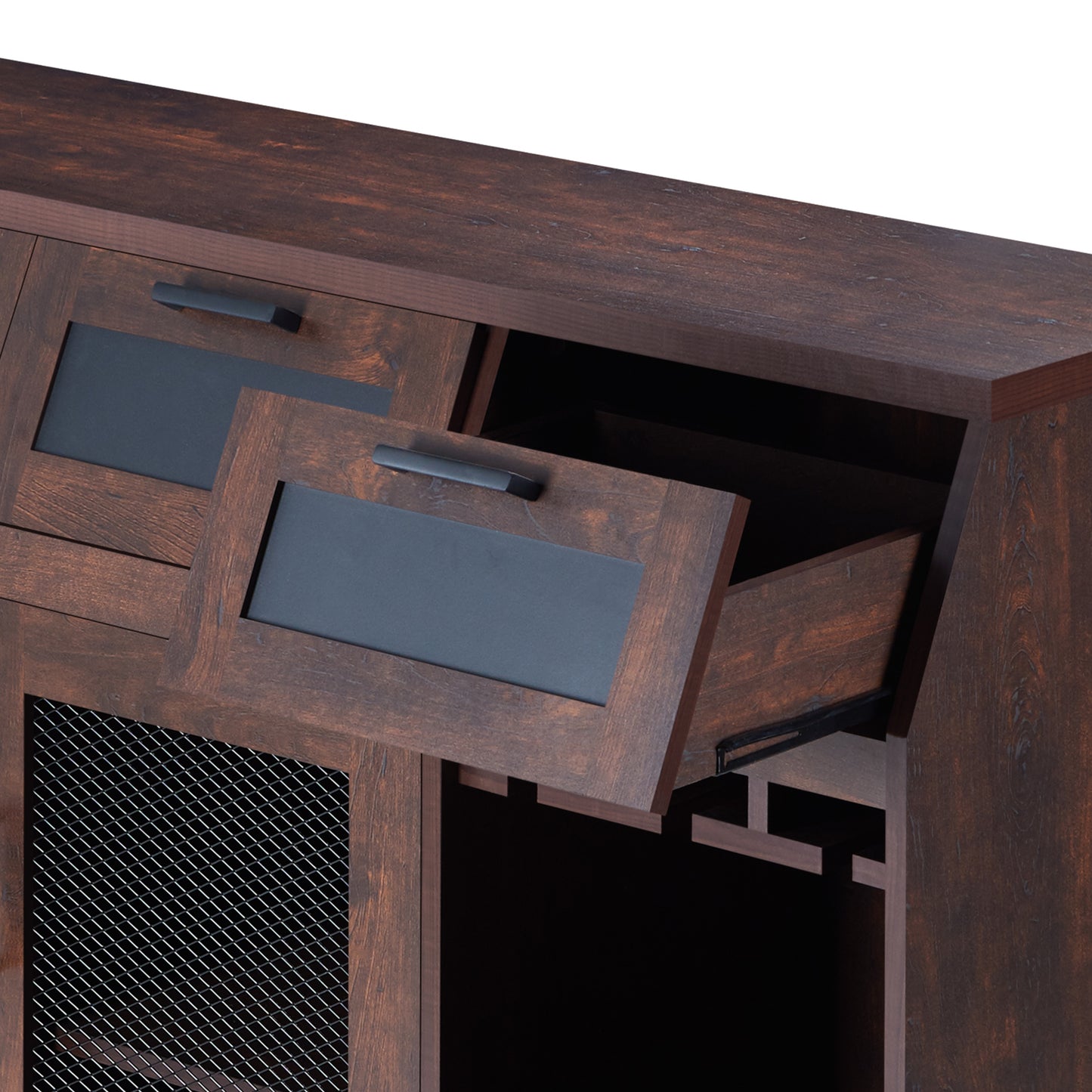 Farmhouse Vintage Walnut 48" Sideboard Buffet