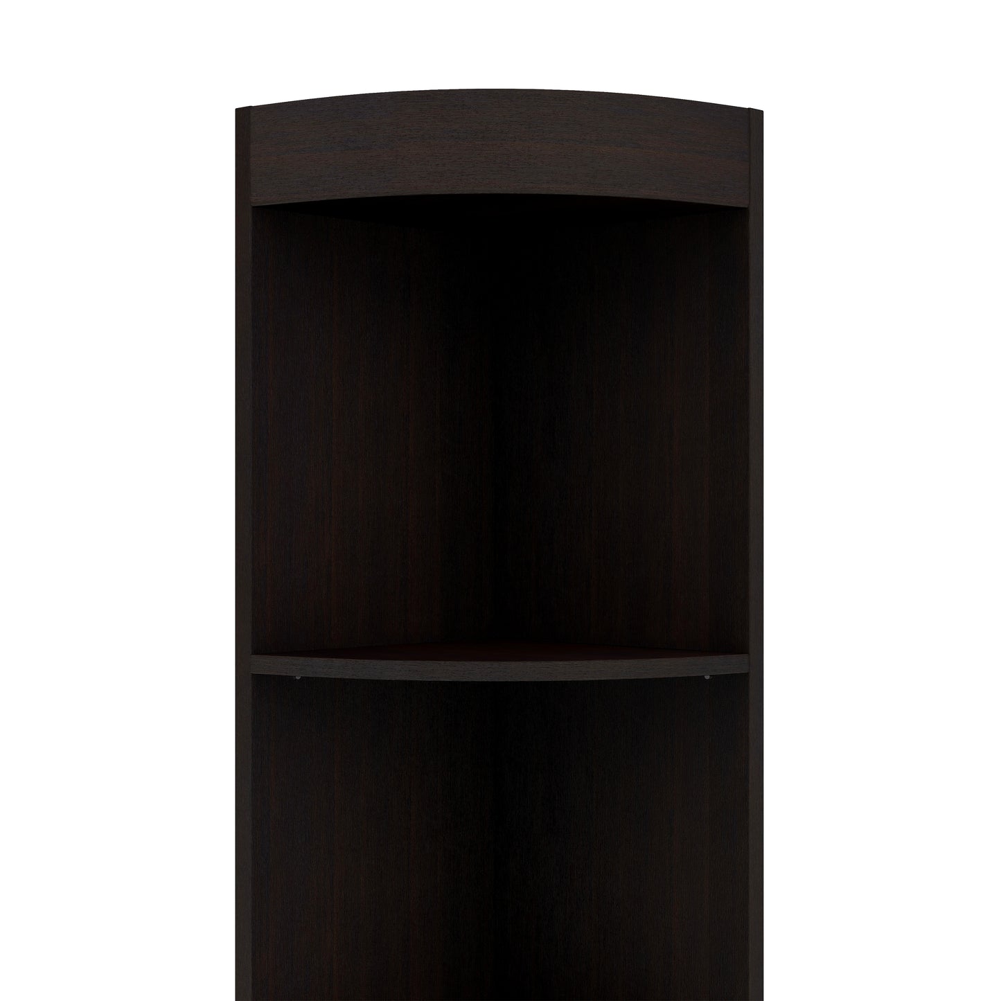 Cappuccino Space Saving 5-Shelf Corner Display
