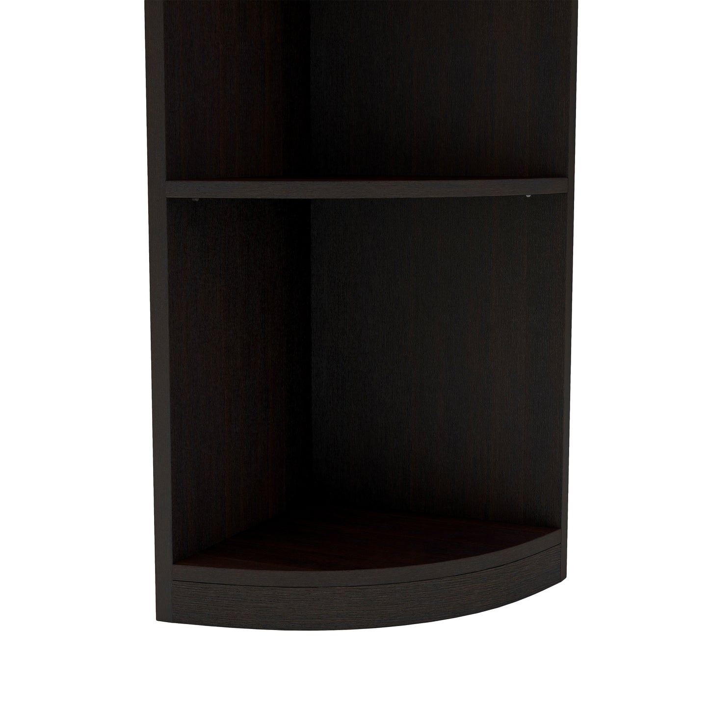Cappuccino Space Saving 5-Shelf Corner Display