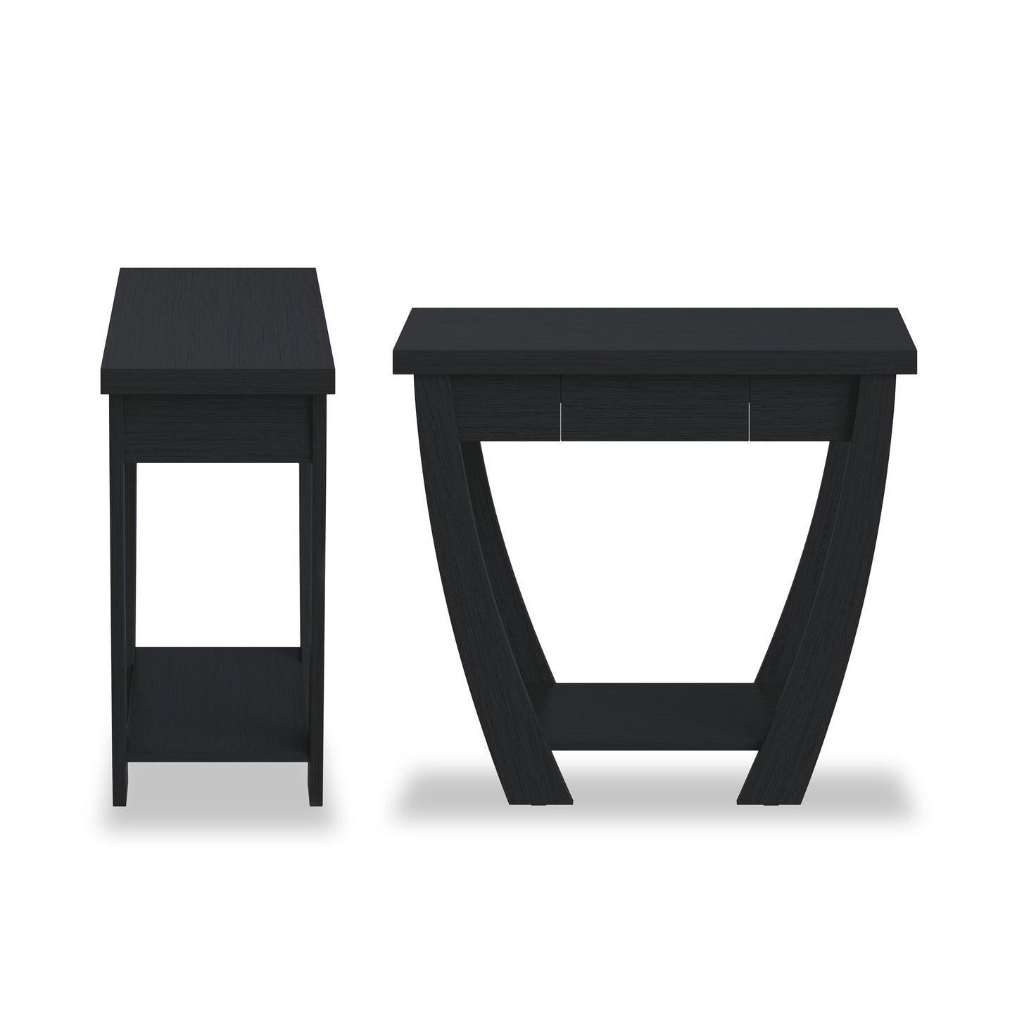 Curved Entryway Storage Sofa Table