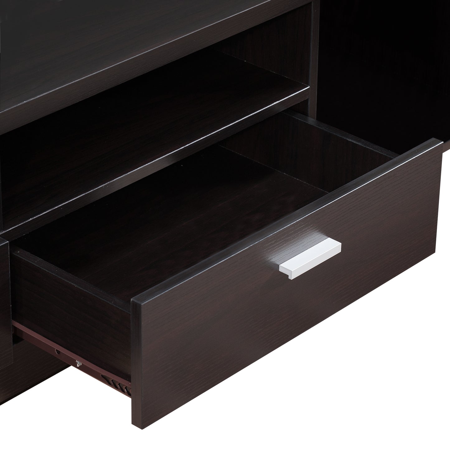 Modern 72" Wide Storage Entertainment Center