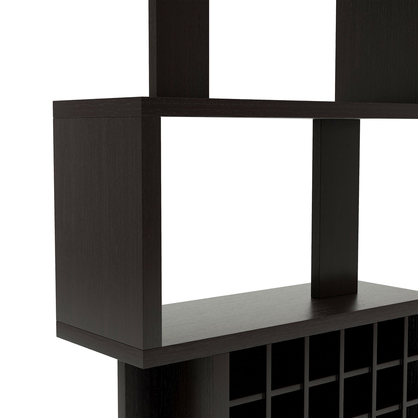 Space Saving 67" Tall Room Divider Bar Cabinet