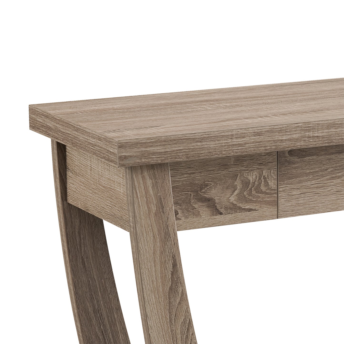 Curved Entryway Storage Sofa Table