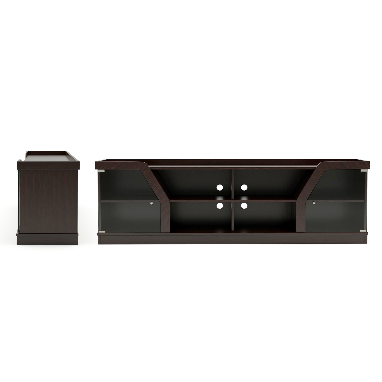 Modern Espresso 71" Wide Entertainment Center