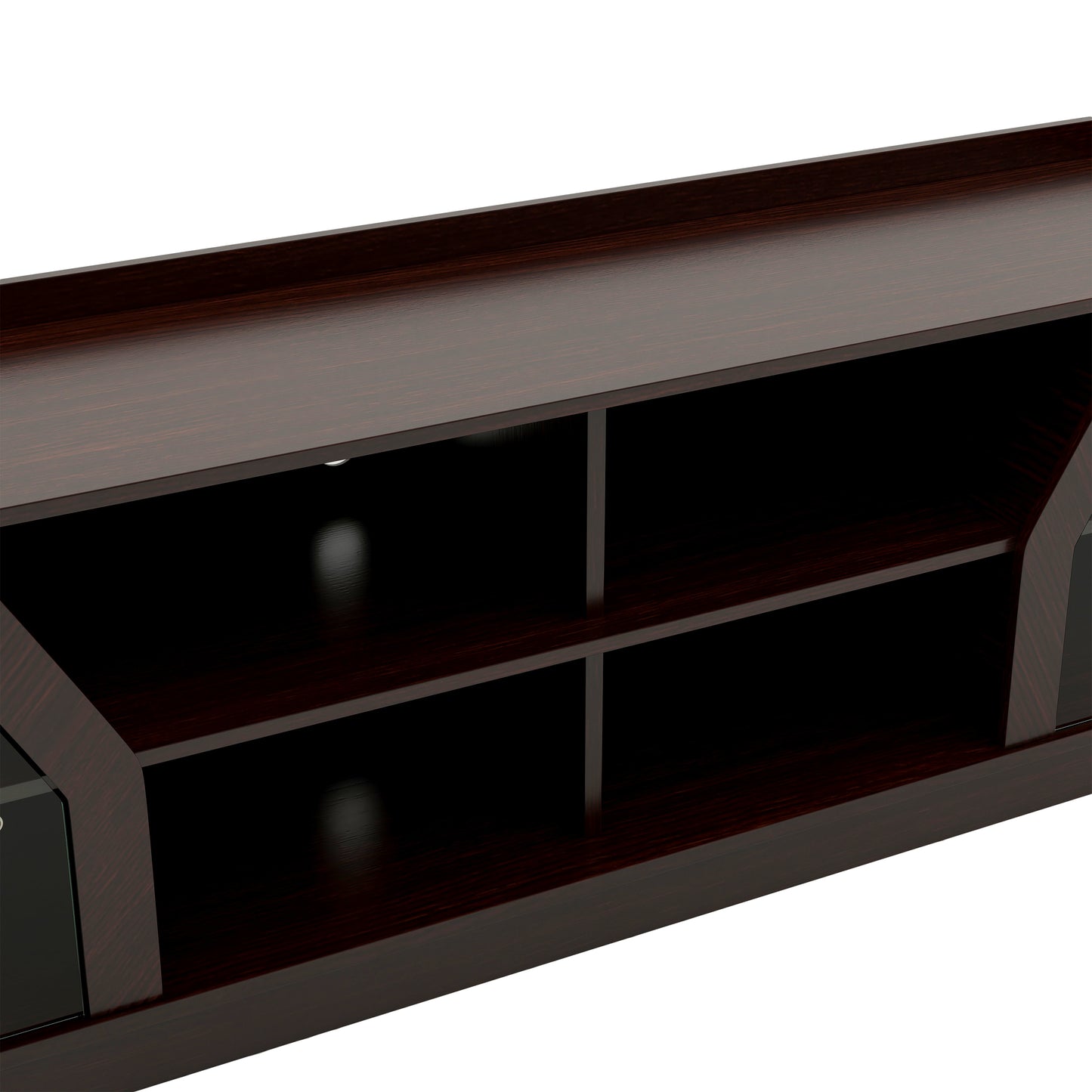 Modern Espresso 71" Wide Entertainment Center