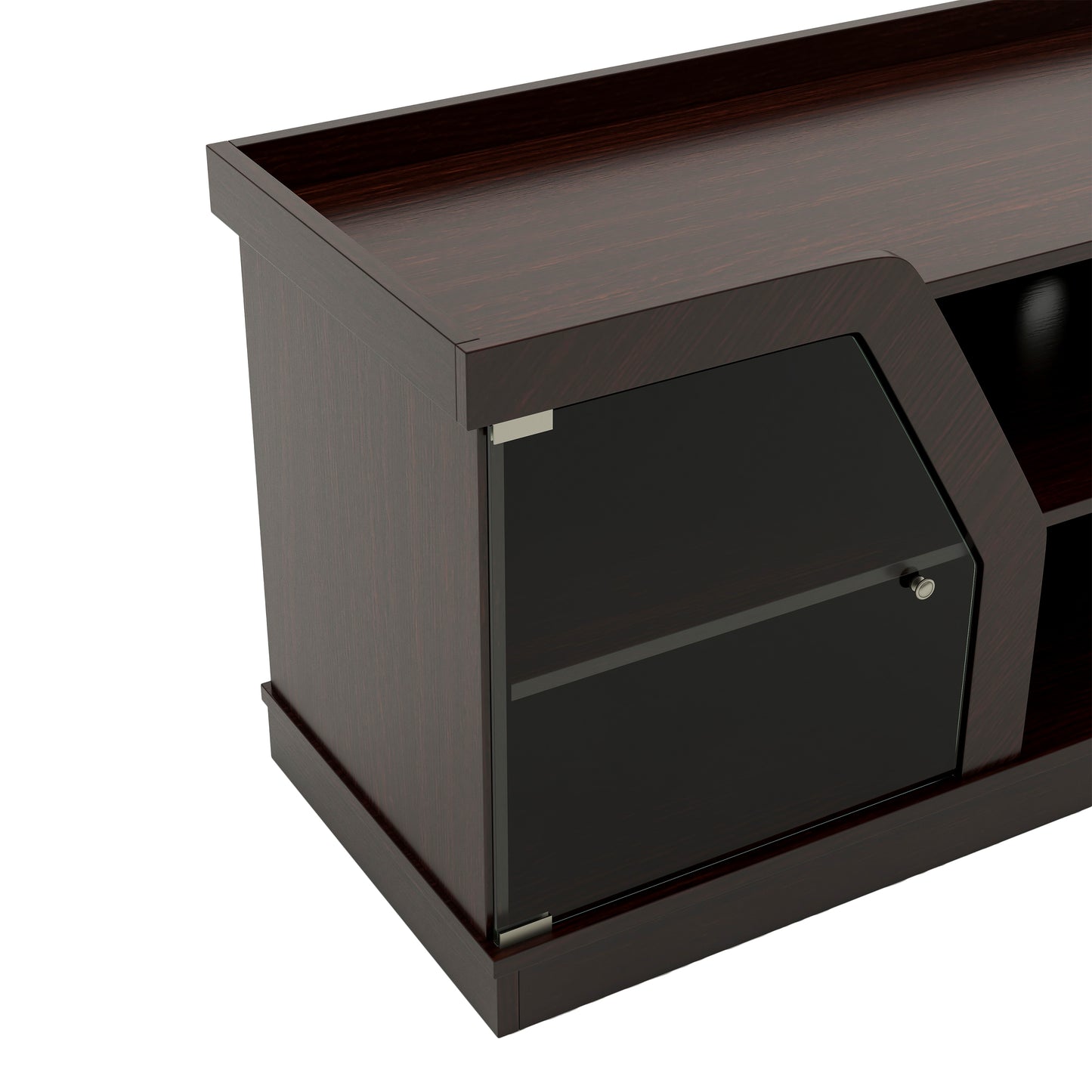 Modern Espresso 71" Wide Entertainment Center