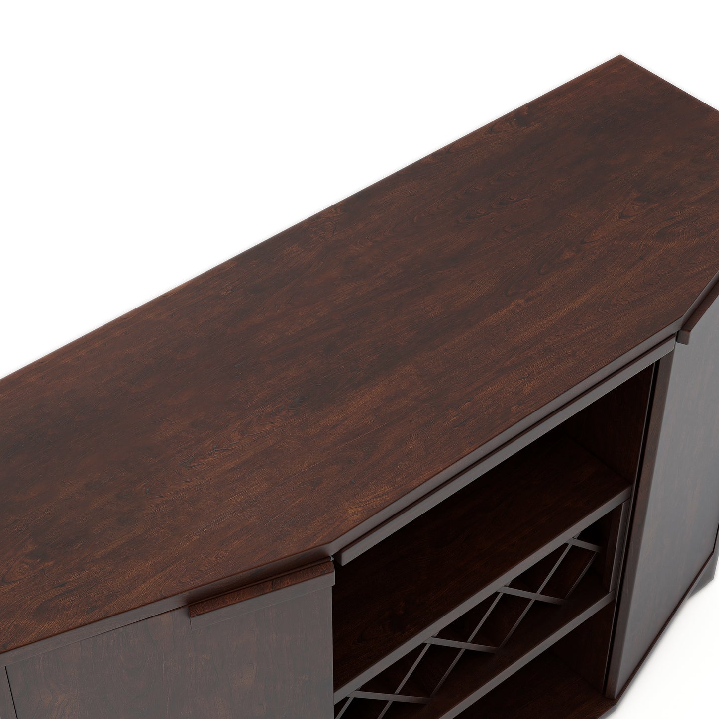 Rustic 51" Sideboard Buffet with Wine Storage