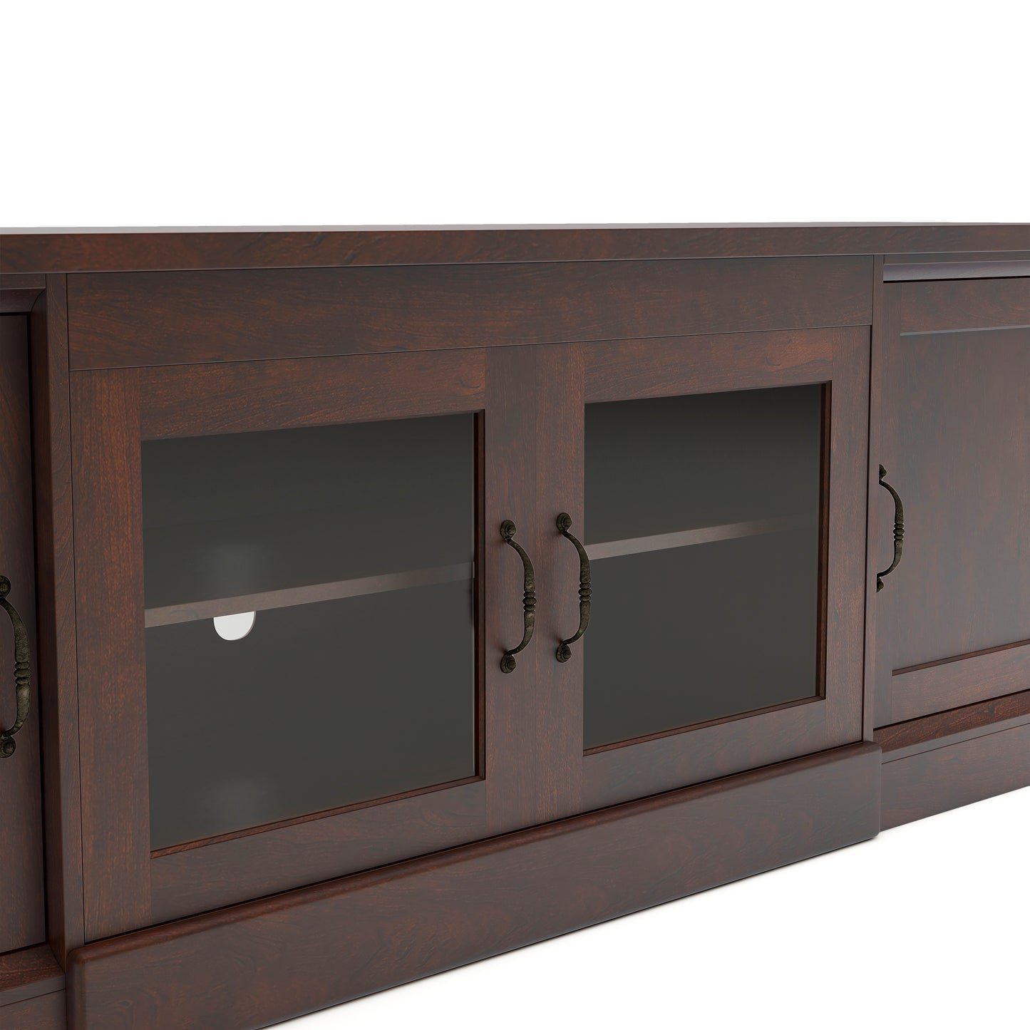 Timeless 68" Wide Walnut Entertainment Center