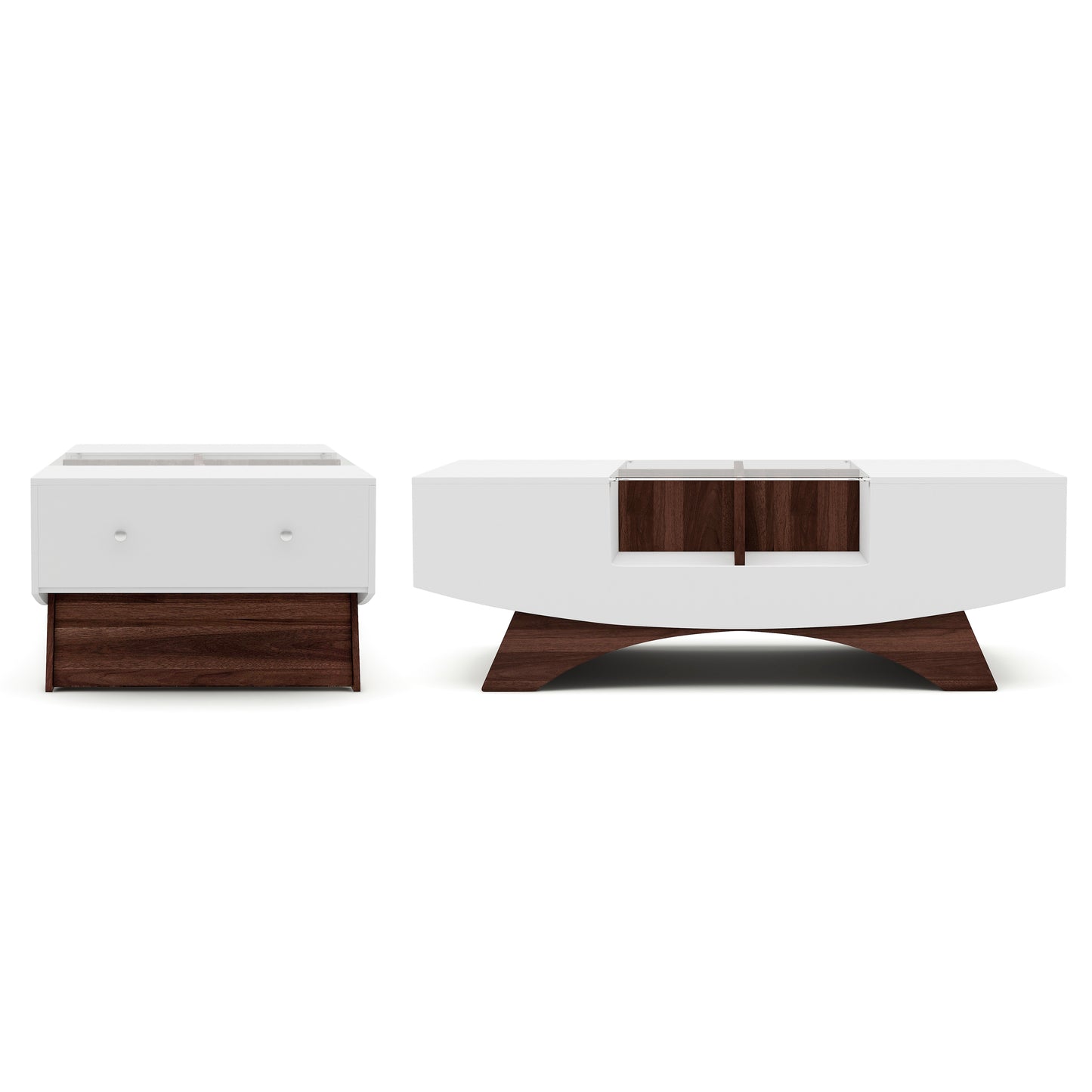 Modern 48" Hidden Storage Coffee Table