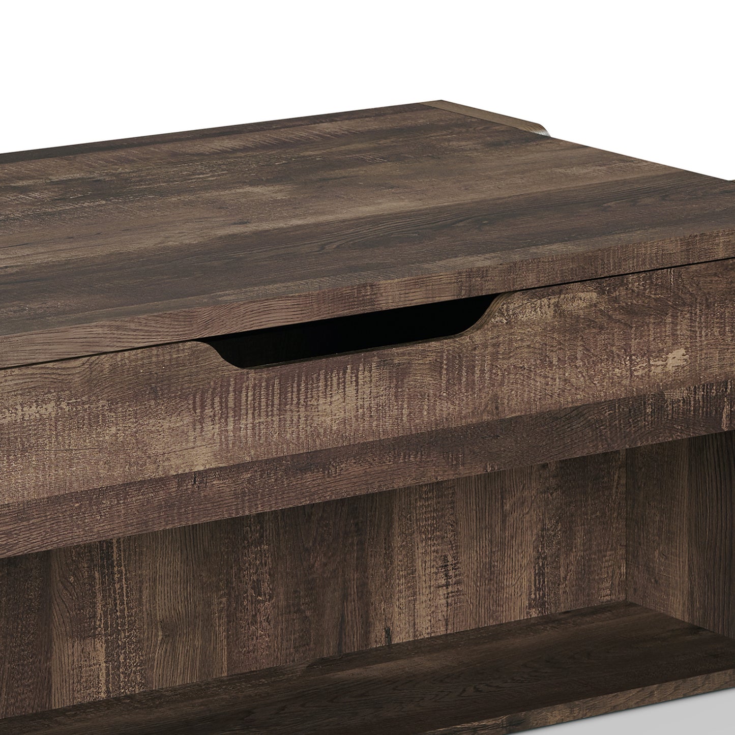 Rustic Oak Lift-Top 42" Storage Coffee Table