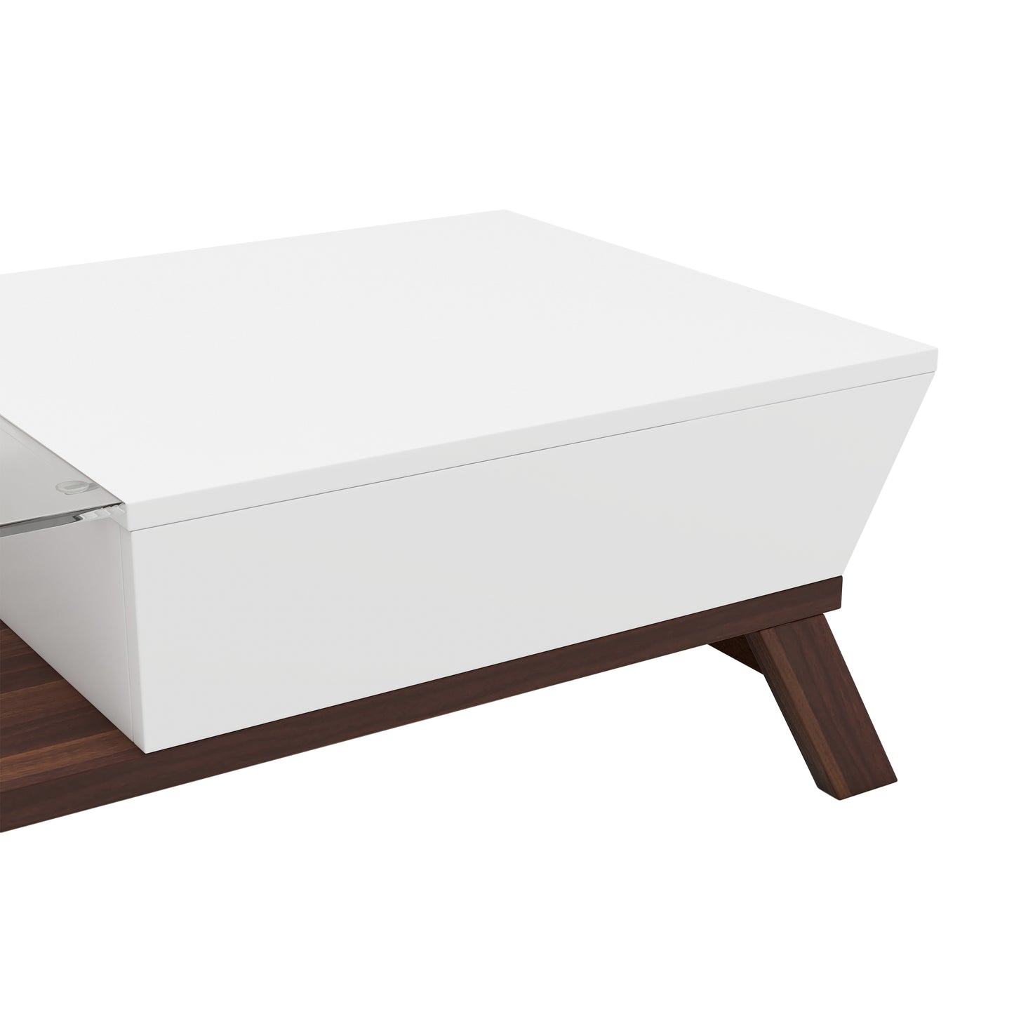 Mid-Century Modern Two-Tone 48-Inch Coffee Table