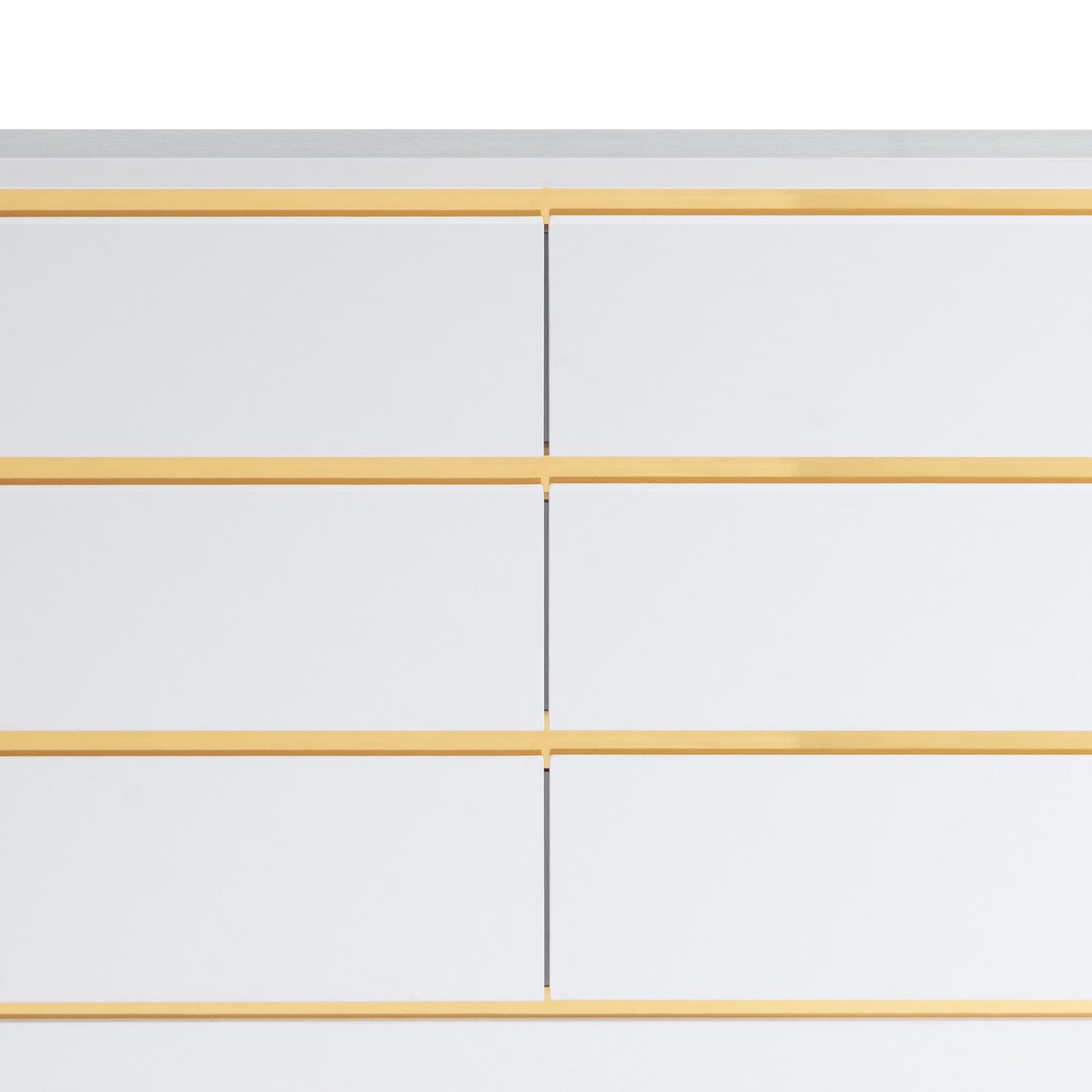 Mod White 6-drawer Double Dresser