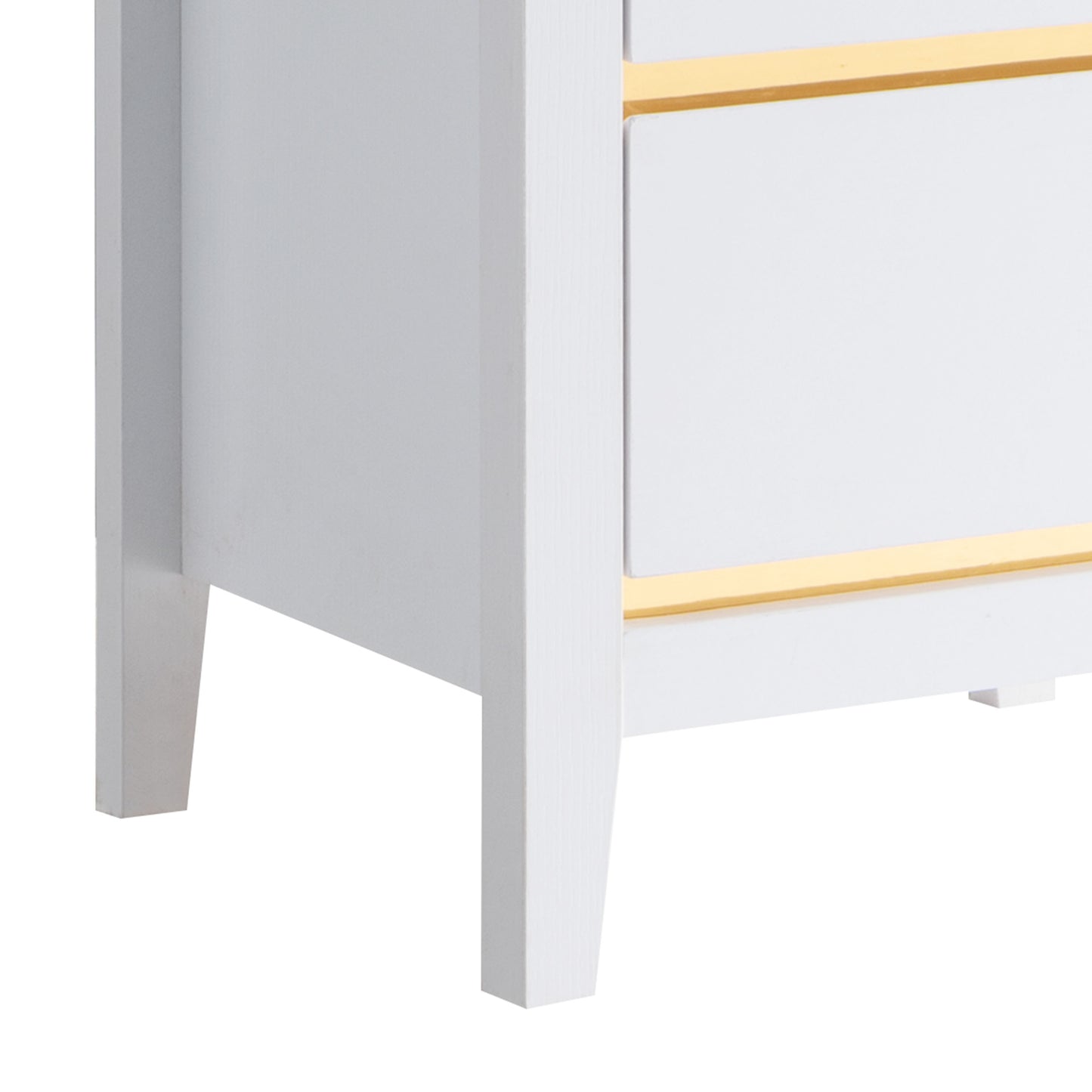 Mod White 5-drawer Lingerie Chest