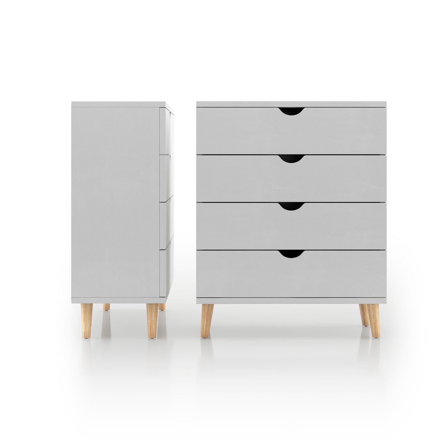 Scandinavian White 4-drawer Chest