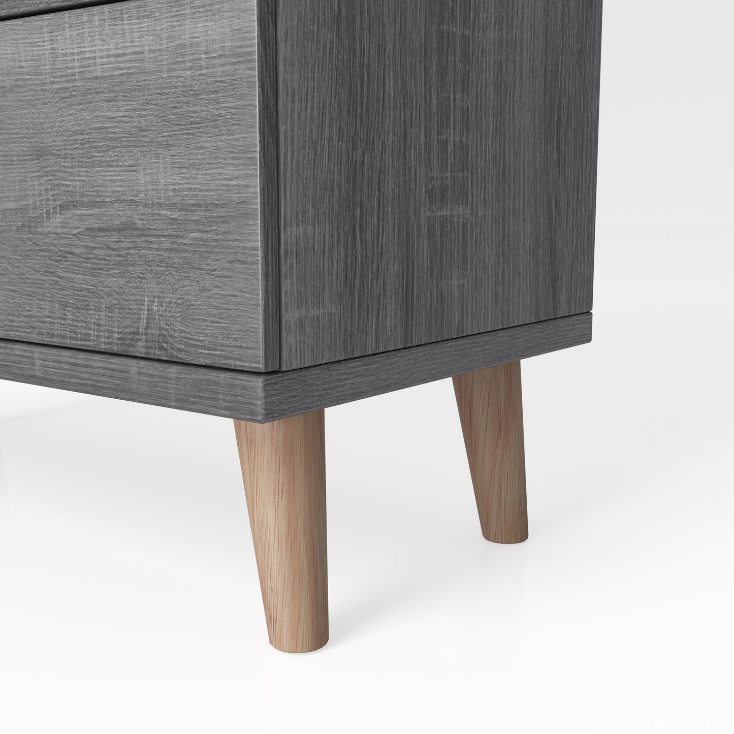 Distressed Gray 4-drawer Tall Dresser