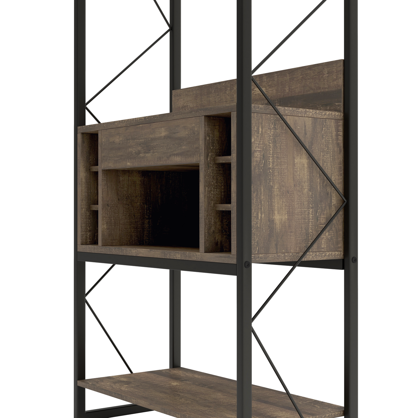 Industrial Reclaimed Oak 67" Baker's Rack