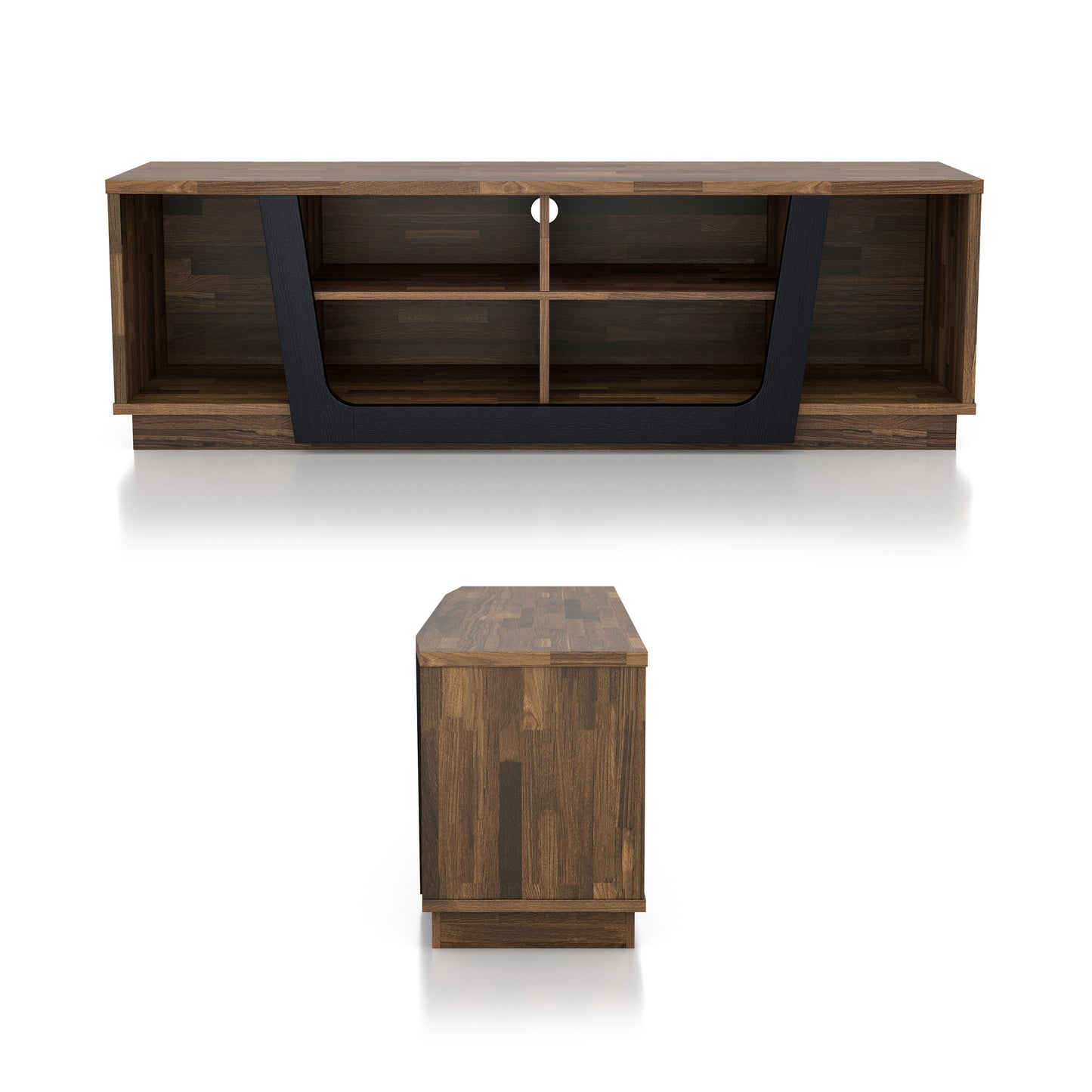 Light Hickory 63" TV Stand