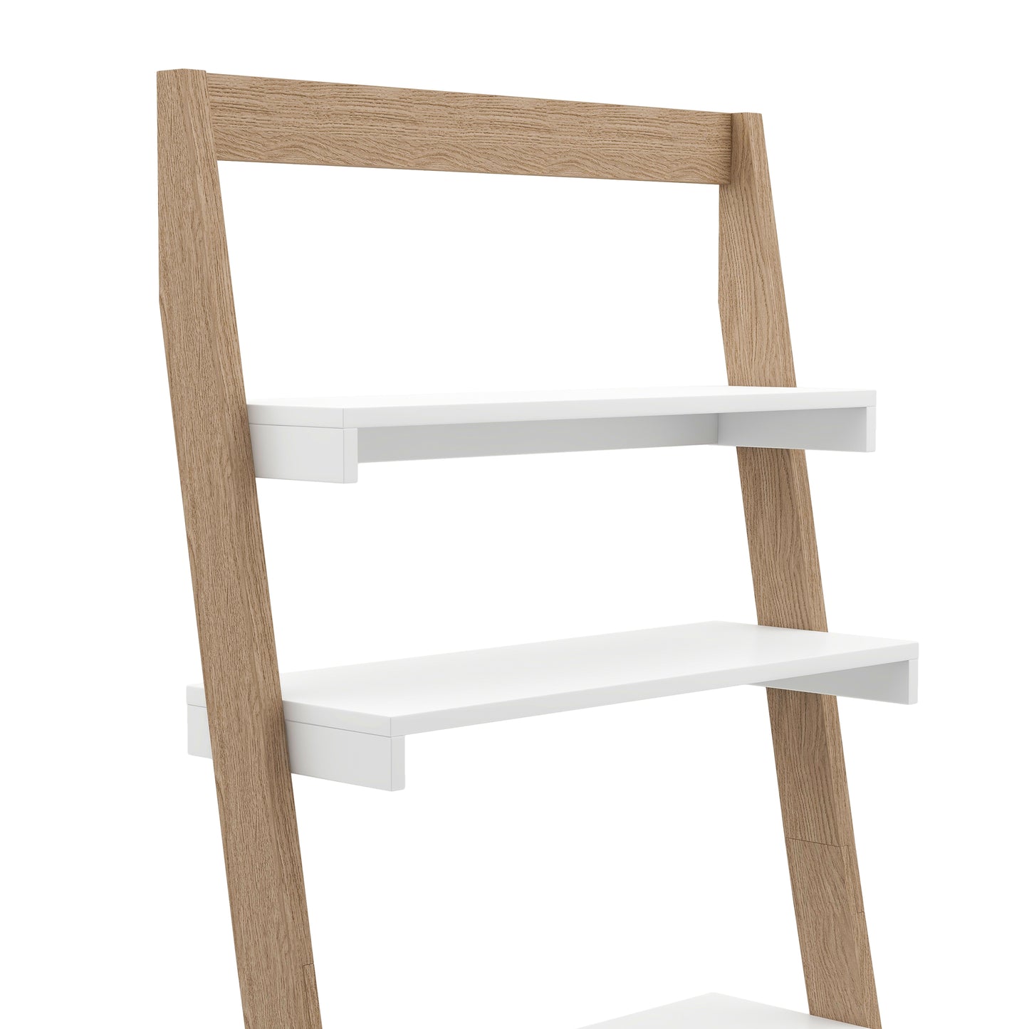 Space Saving 70" Tall Angled Ladder Desk