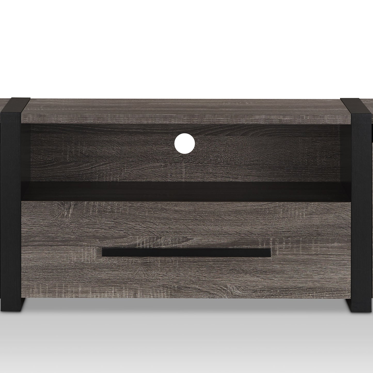 Modern Gray 81" Wide Storage Entertainment Center
