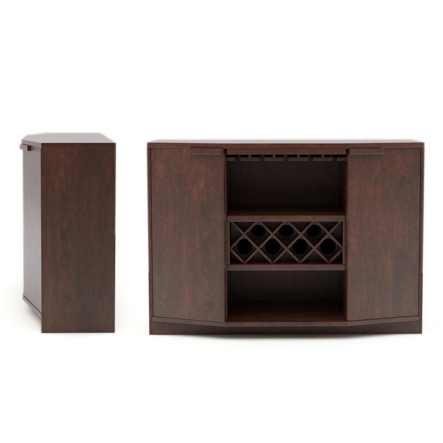 Rustic 51" Sideboard Buffet with Wine Storage