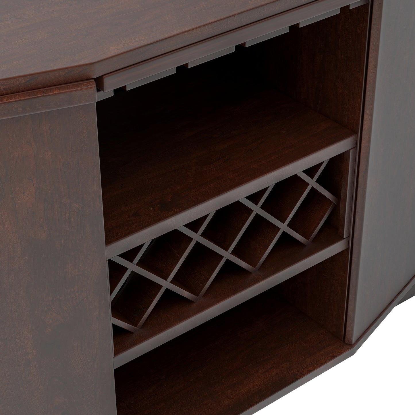 Rustic 51" Sideboard Buffet with Wine Storage