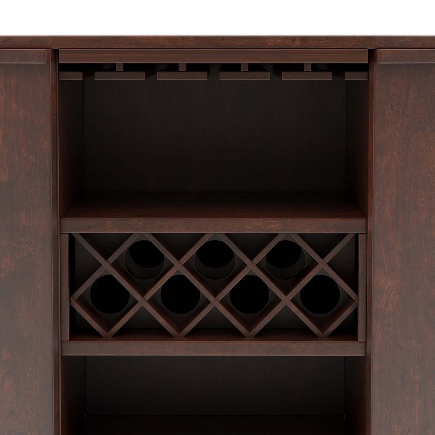 Rustic 51" Sideboard Buffet with Wine Storage