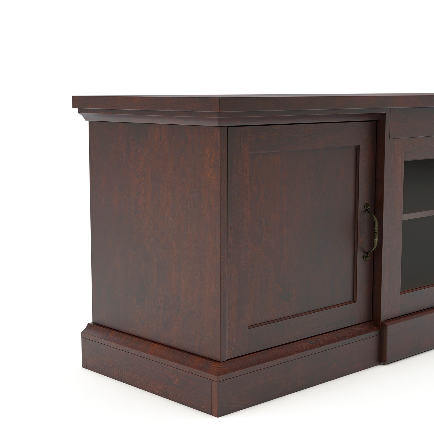 Timeless 68" Wide Walnut Entertainment Center
