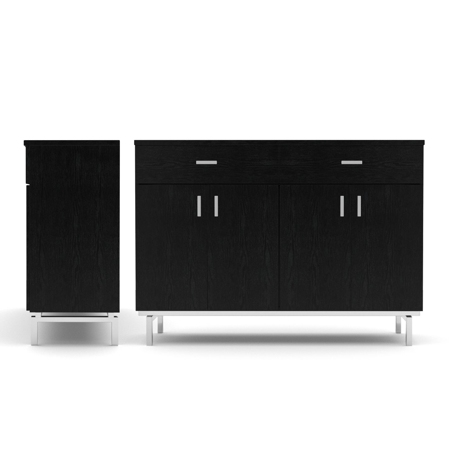 Modern Black 47" Sideboard Buffet