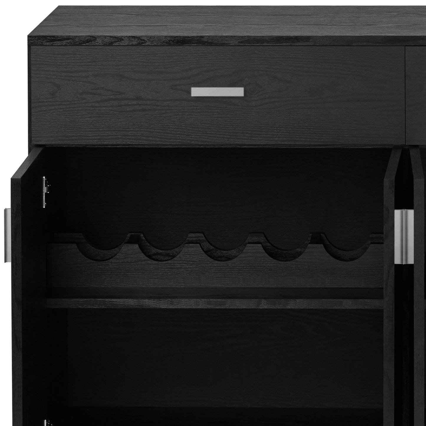 Modern Black 47" Sideboard Buffet