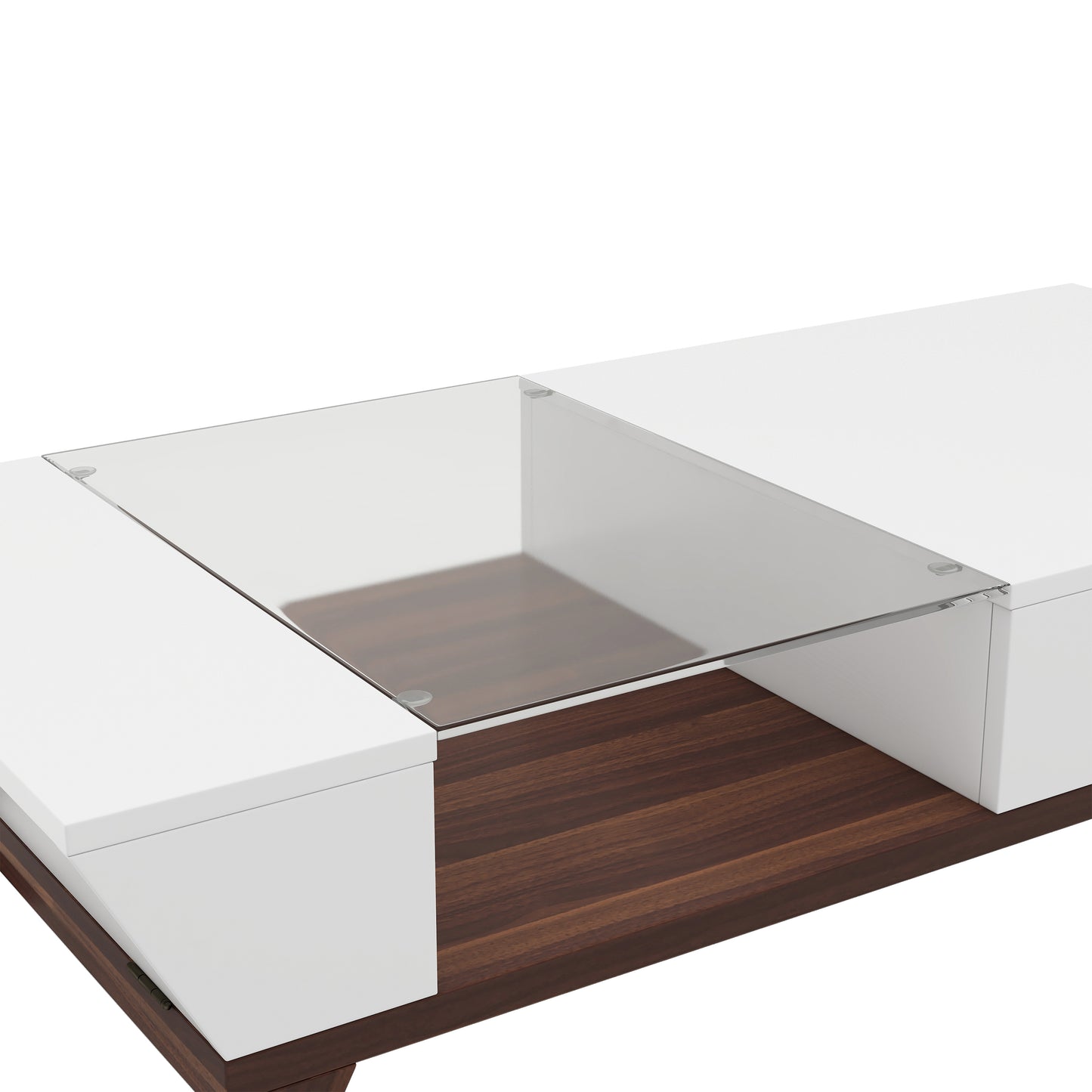 Mid-Century Modern Two-Tone 48-Inch Coffee Table