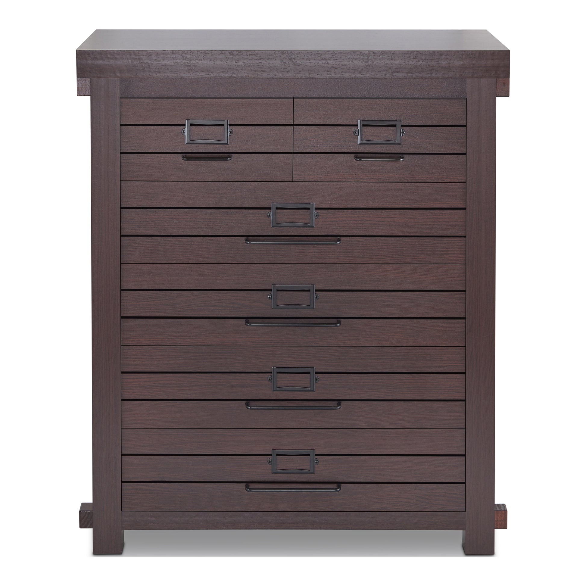 Rustic Espresso 6-drawer Tall Dresser DenHour Rustic Espresso 6-drawer Tall Dresser DenHour