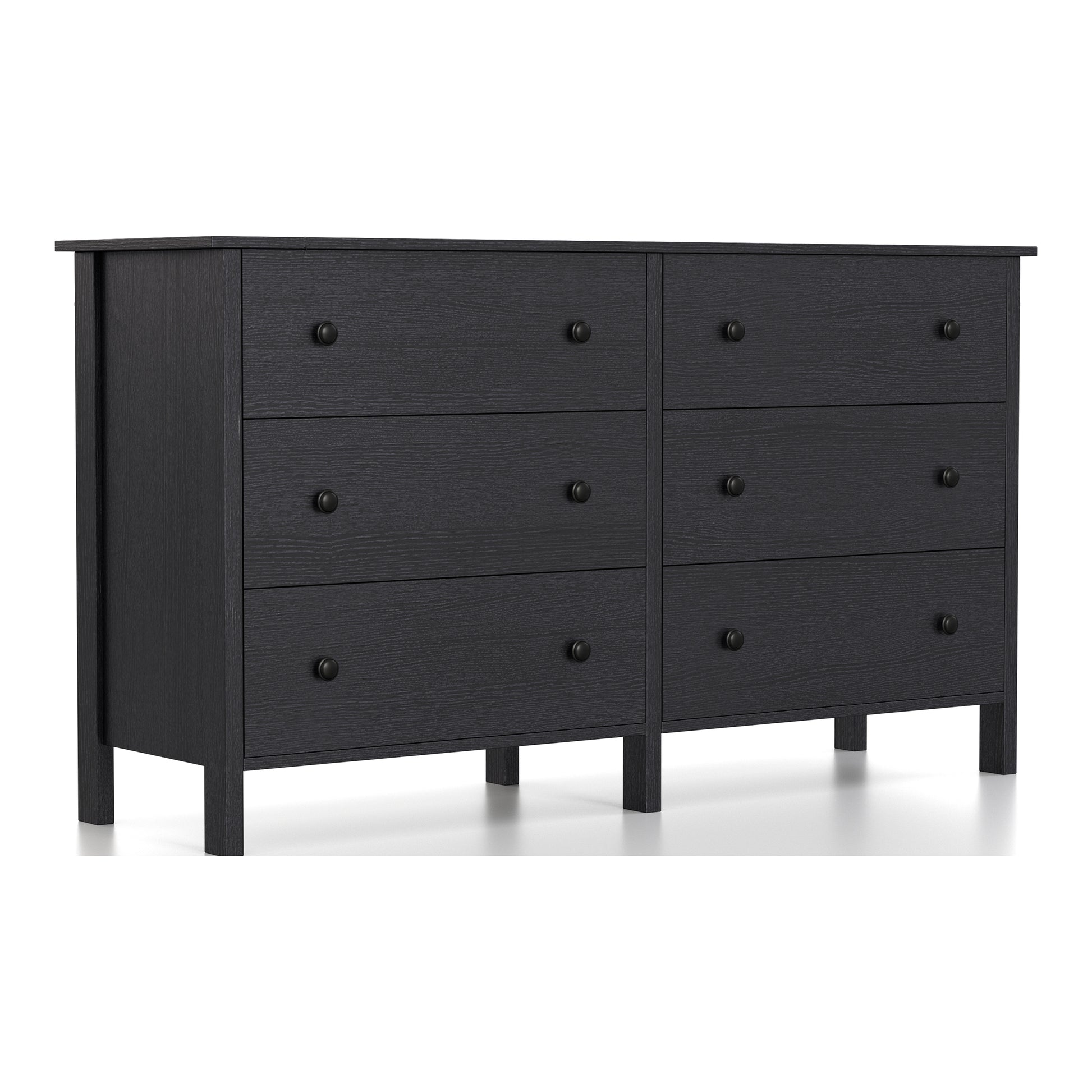 Transitional 6-drawer 53" Double Dresser DenHour Transitional 6-drawer 53" Double Dresser DenHour