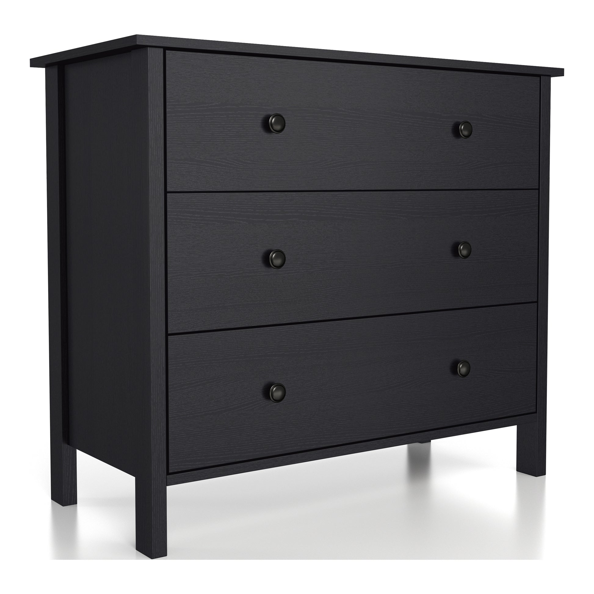 Transitional 3-drawer Dresser DenHour Transitional 3-drawer Dresser DenHour
