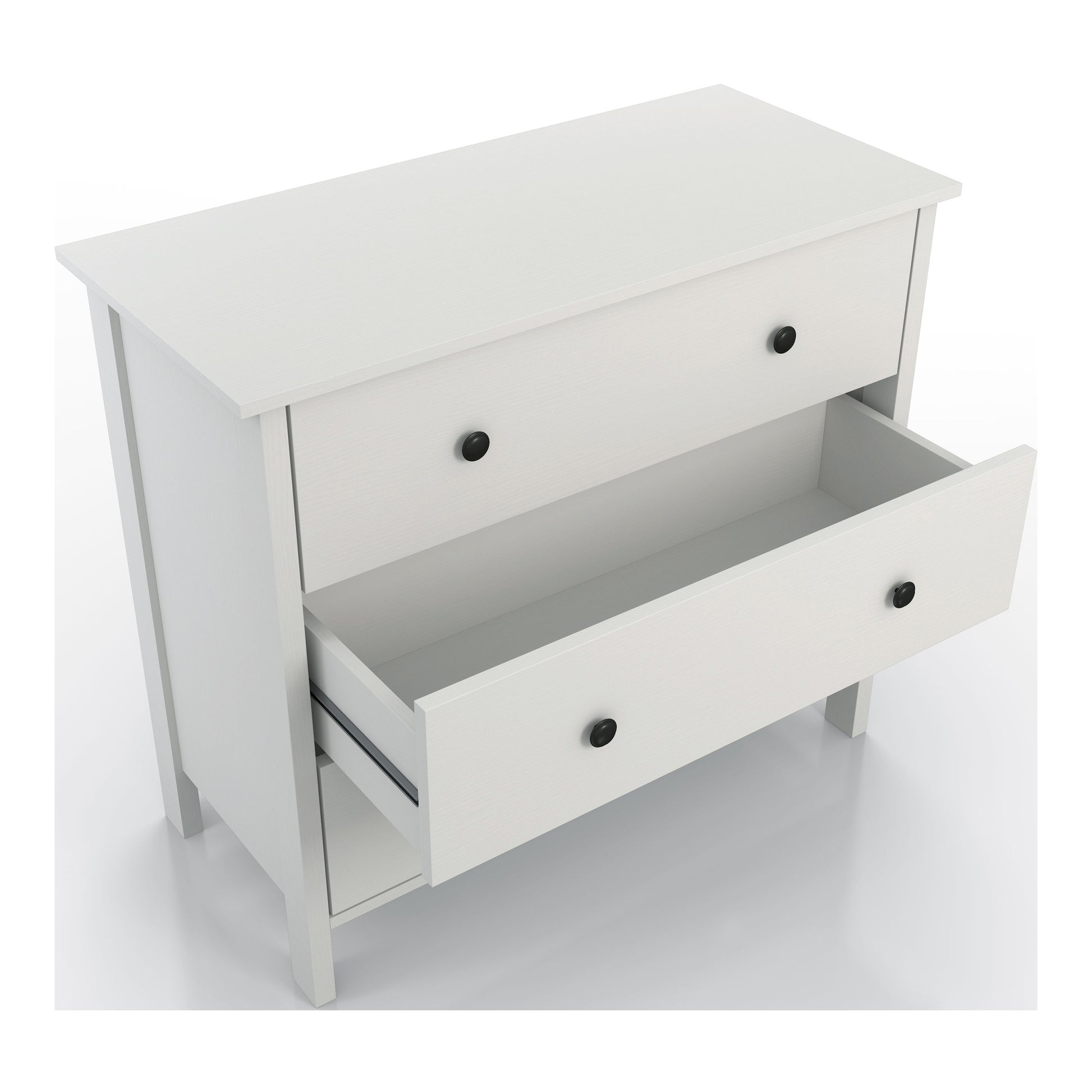 ikea white 3 drawer dresser Transitional 3-drawer Dresser – DenHour