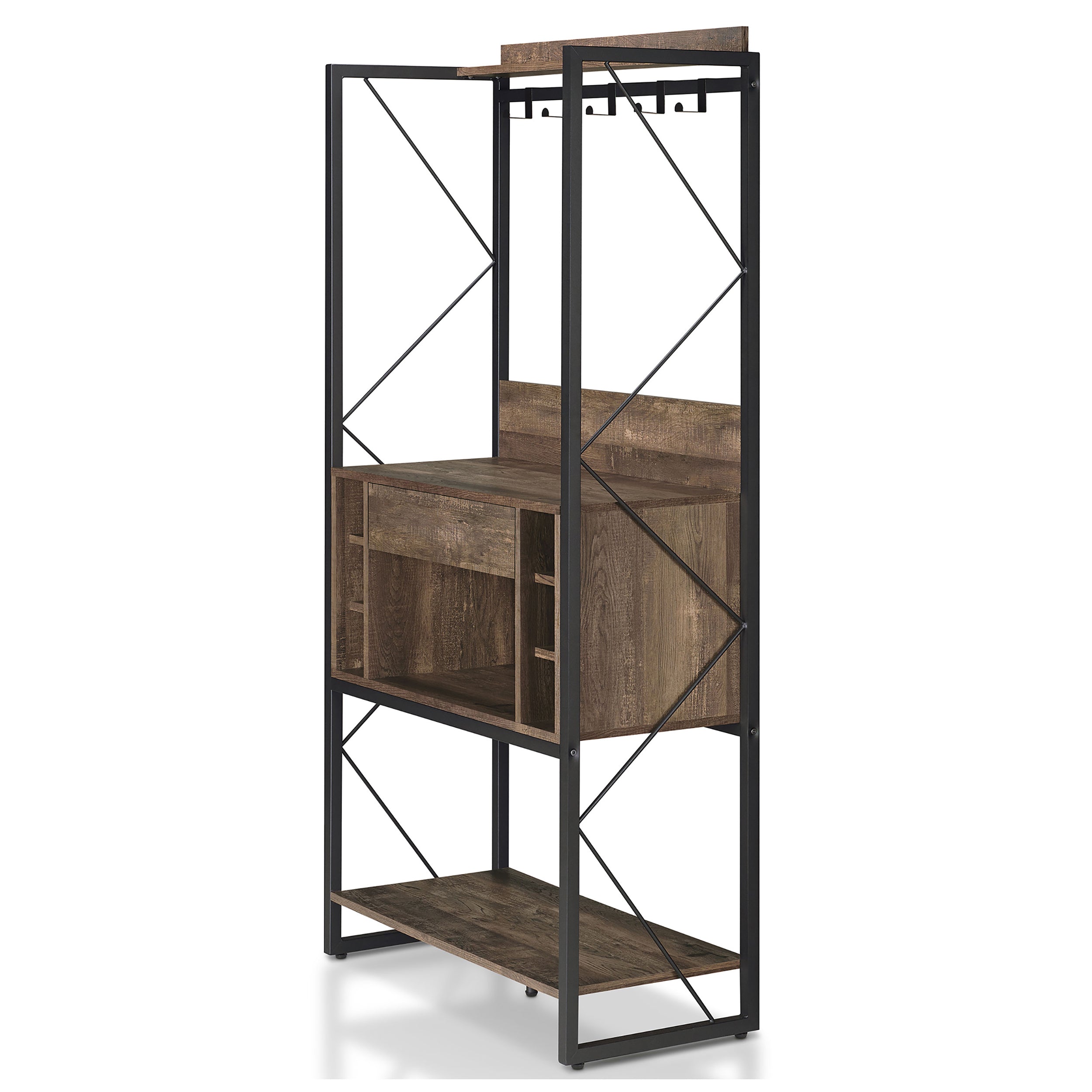 Industrial Brown 67-inch Baker's Rack – DenHour